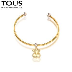 Tous Gold and Silver Bracelet with Bear Charm